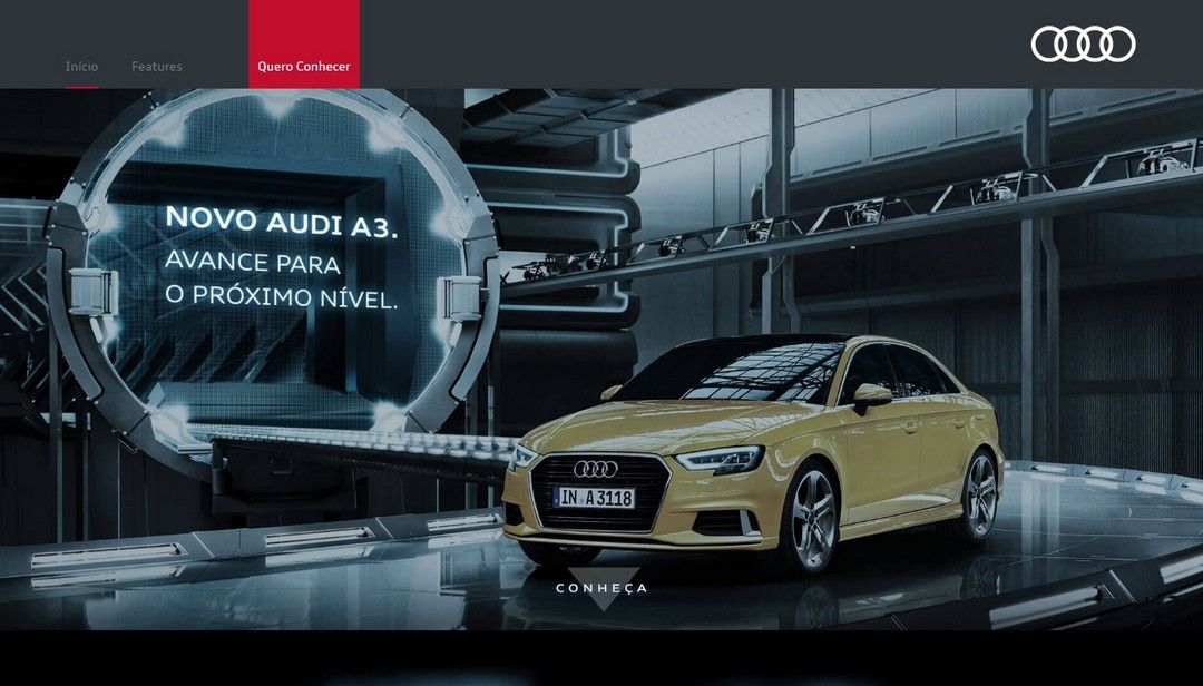 Audi A3 Sedan reestilizado - j aparece no site brasileiro.