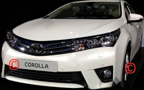 Novo Toyota Corolla 2014 - Carro  flagrado sem camuflagem
