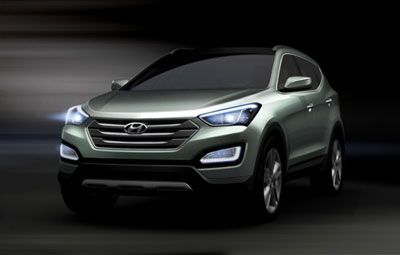Nova Hyundai Santa Fe - Divulgada imagem do modelo