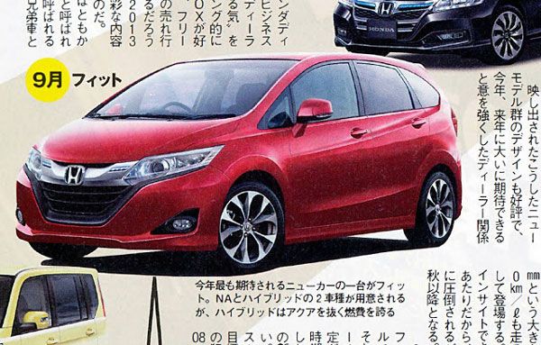 Terceira gerao do Honda Fit - Visual antecipado por esboos publicados na internet